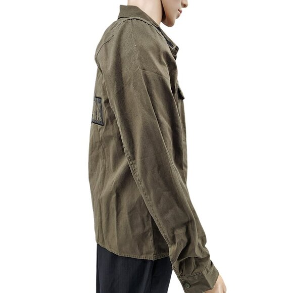 Jurassic Park Olive Green Long Sleeve Shirt By BoxLunch, Women's Medium - Picture 2 of 13